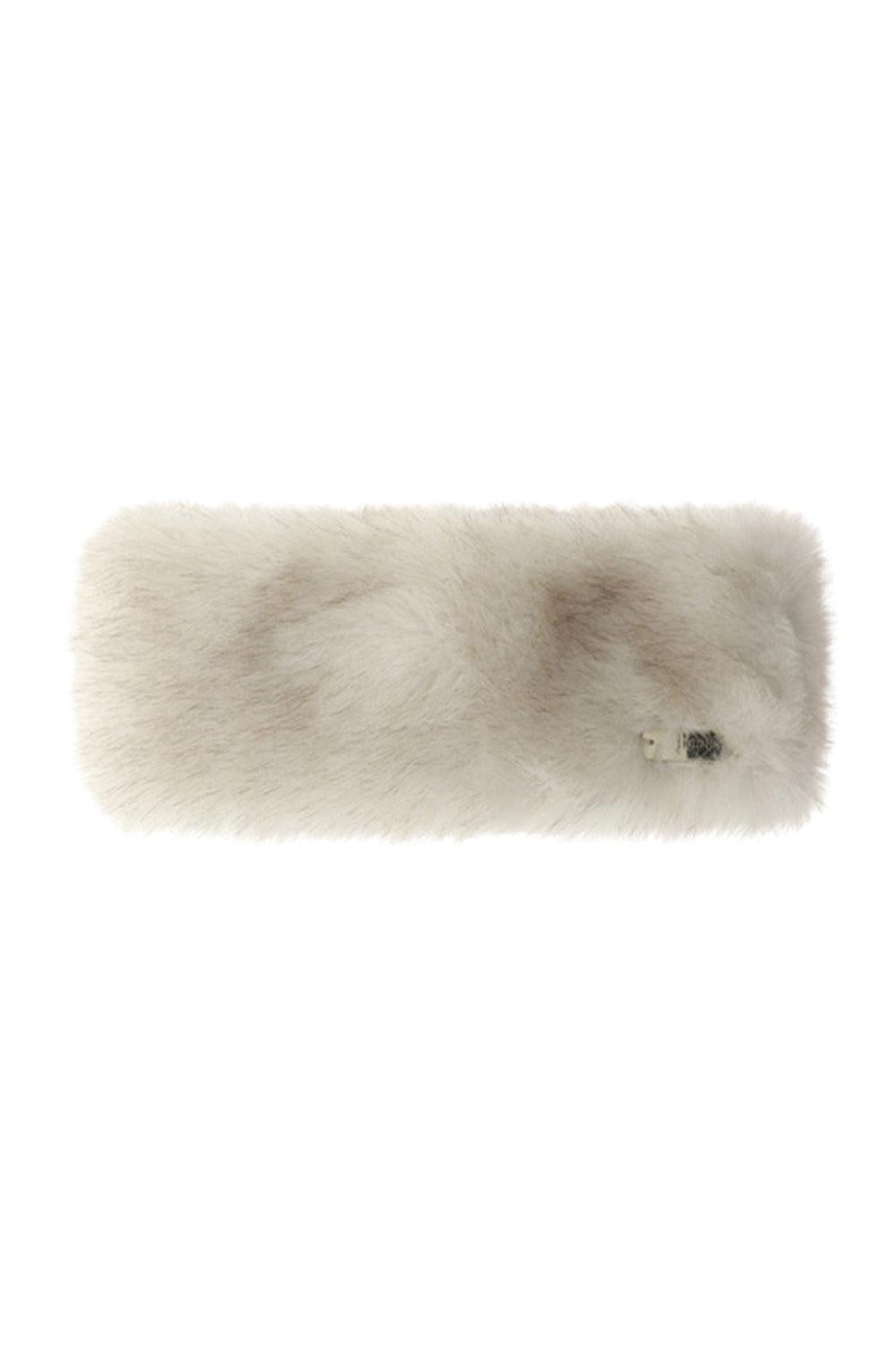 Faux Fur Headband-WHITE-O/S-ACCESSORIEHEADWEAR-HERNO