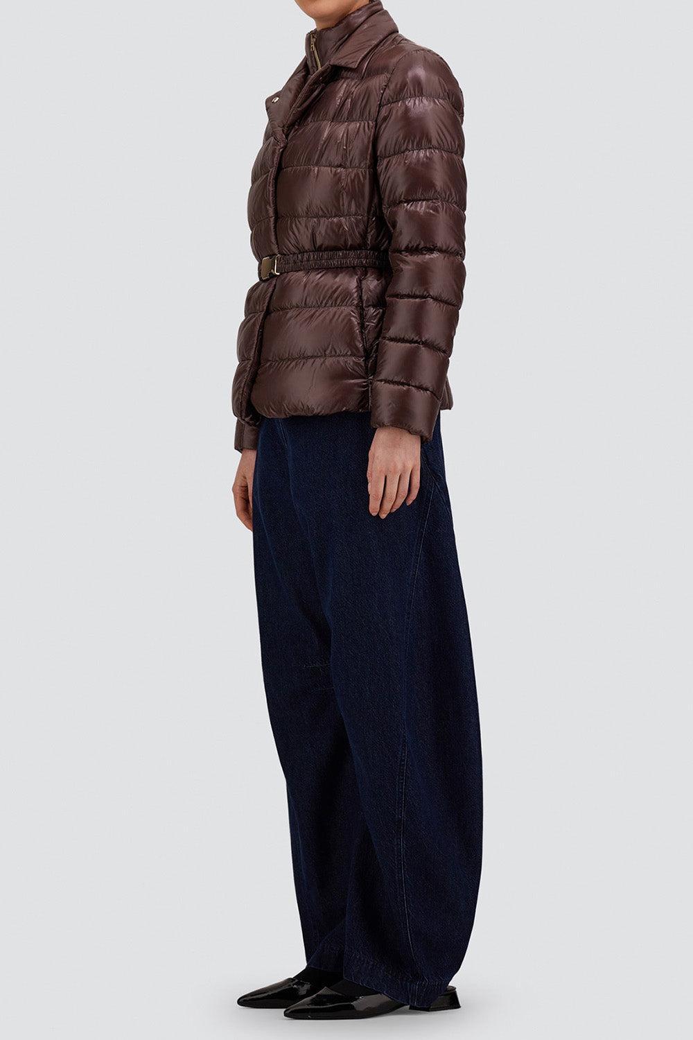Blazer Puffer Jacket-BROWN-38-CLOTHINGJACKETBLAZERS-HERNO