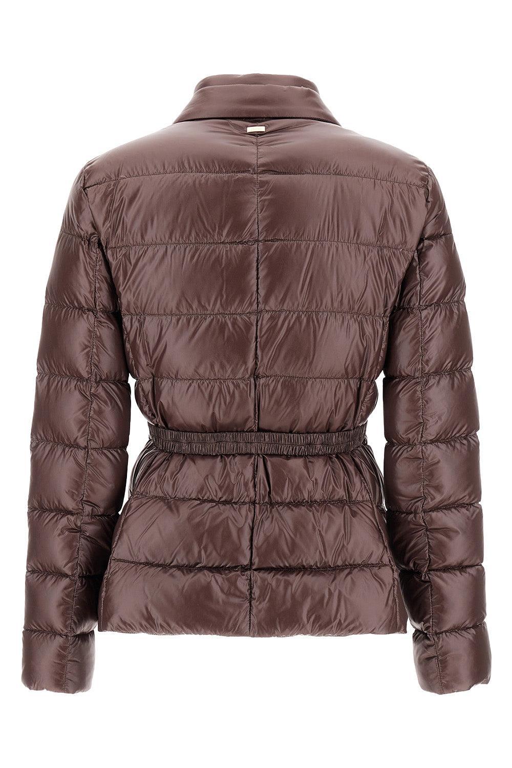 Blazer Puffer Jacket-BROWN-38-CLOTHINGJACKETBLAZERS-HERNO