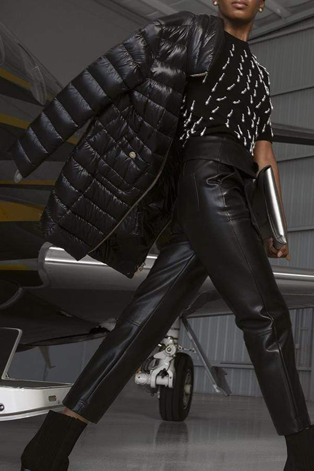 HERNO-Black Iconico Fitted Midi Jacket-