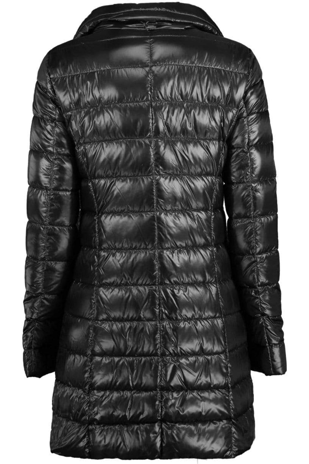 HERNO-Black Iconico Fitted Midi Jacket-