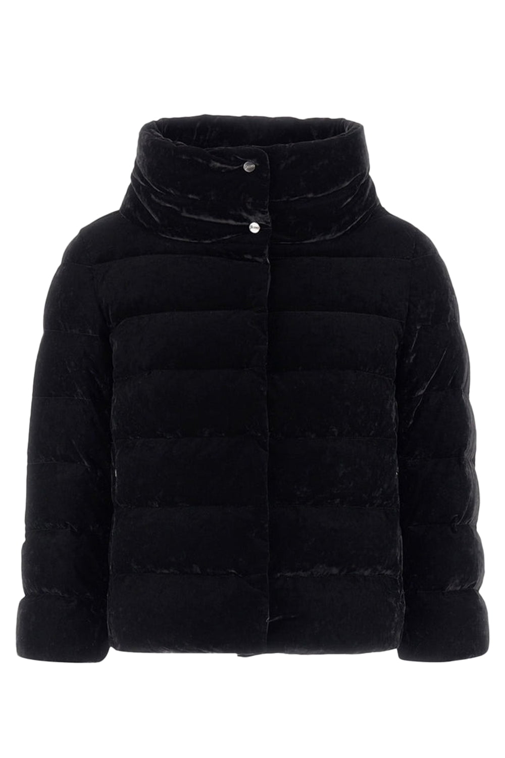 HERNO-Marbled Velvet A Shape Jacket-