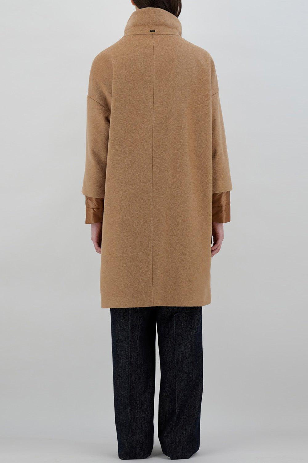 HERNO-Cocoon Coat - Camel-