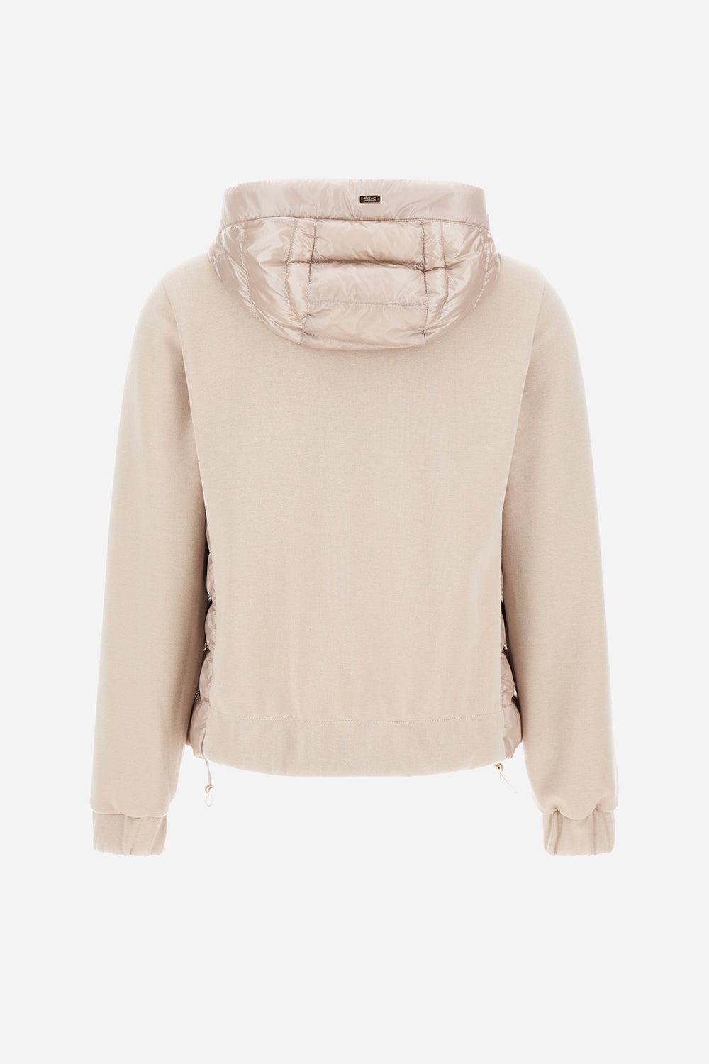 Yoga Bomber Jacket-CHAMPAGNE-38-CLOTHINGJACKETCASUAL-HERNO