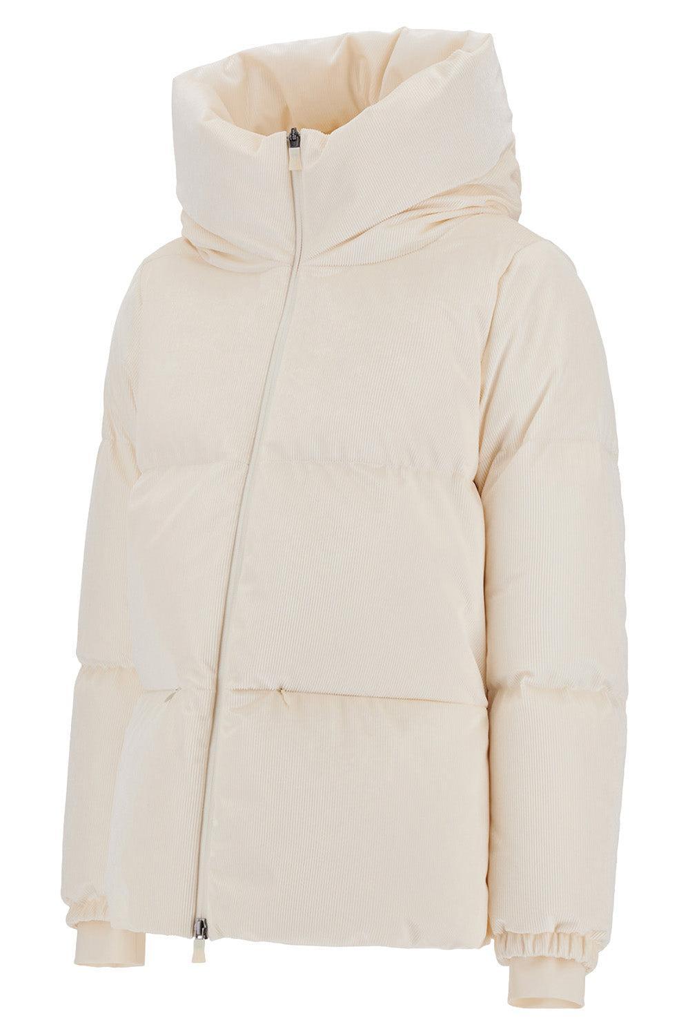 High Neck Puffer Jacket-CREAM-38-CLOTHINGJACKETCASUAL-HERNO