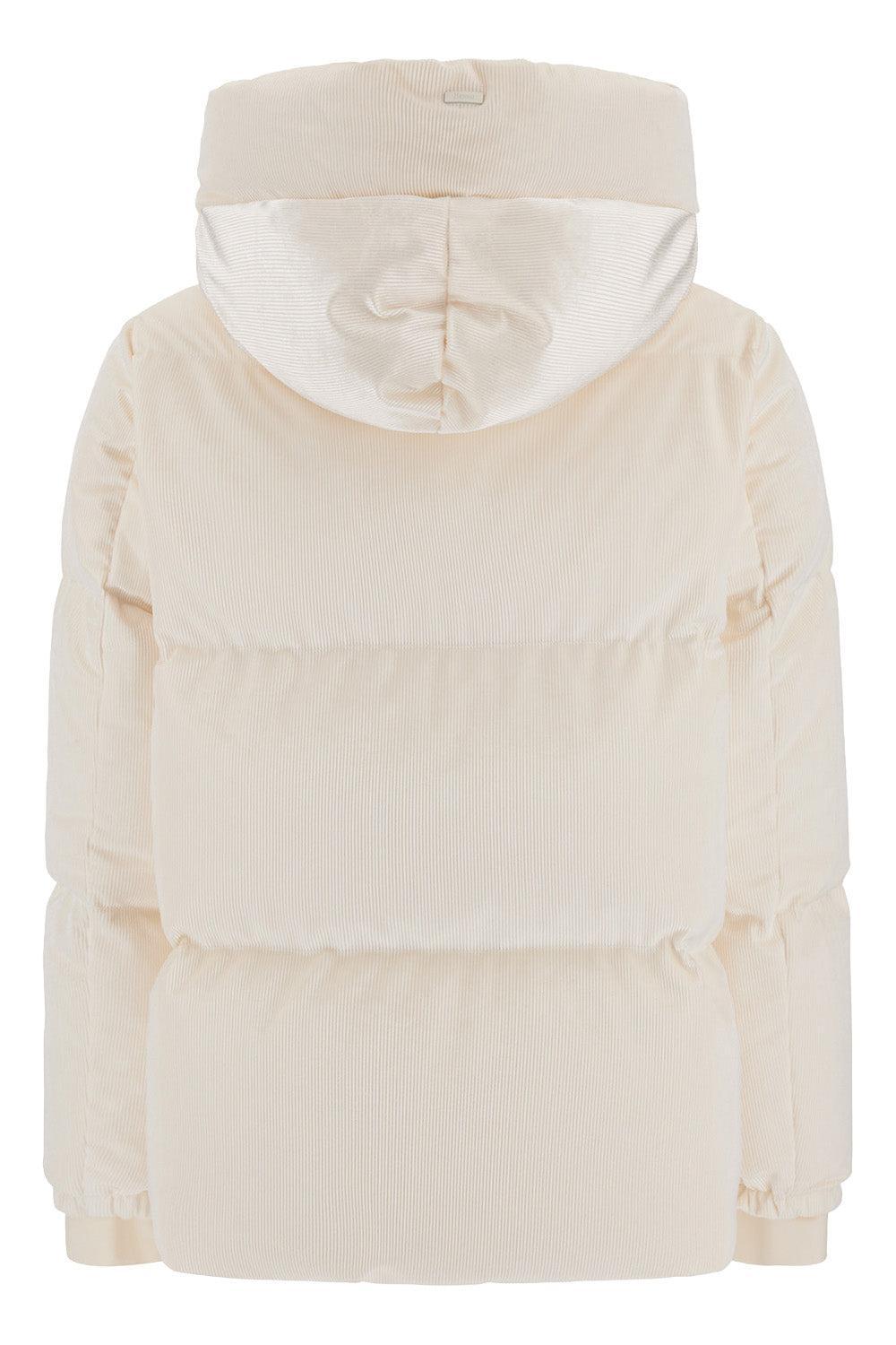 High Neck Puffer Jacket-CREAM-38-CLOTHINGJACKETCASUAL-HERNO