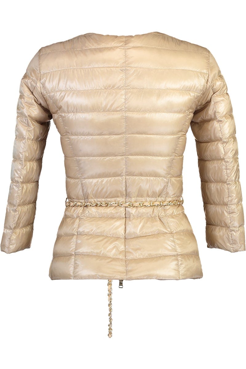 HERNO-Long Sleeve Fitted Jacket-