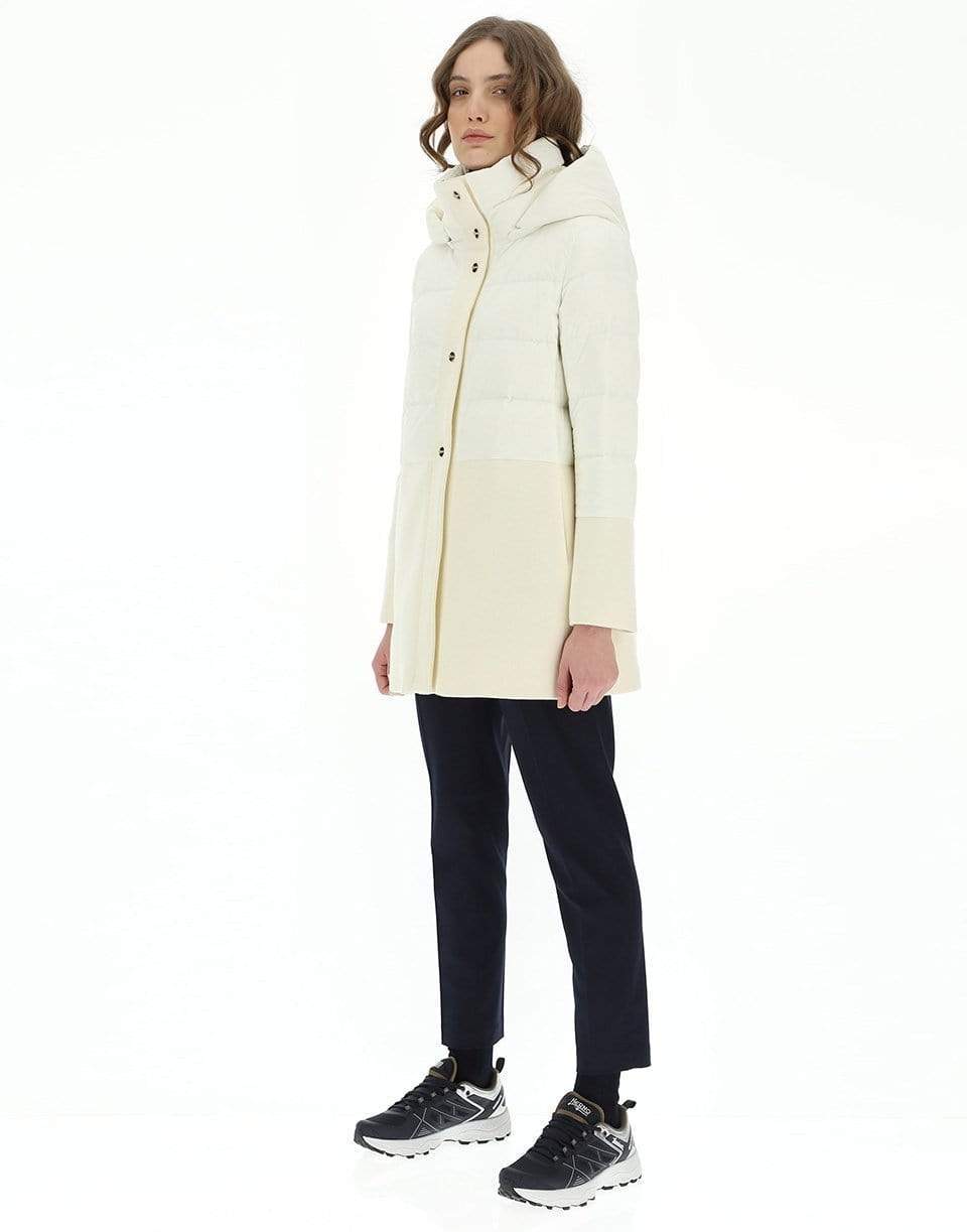 HERNO-Woven Half Coat-