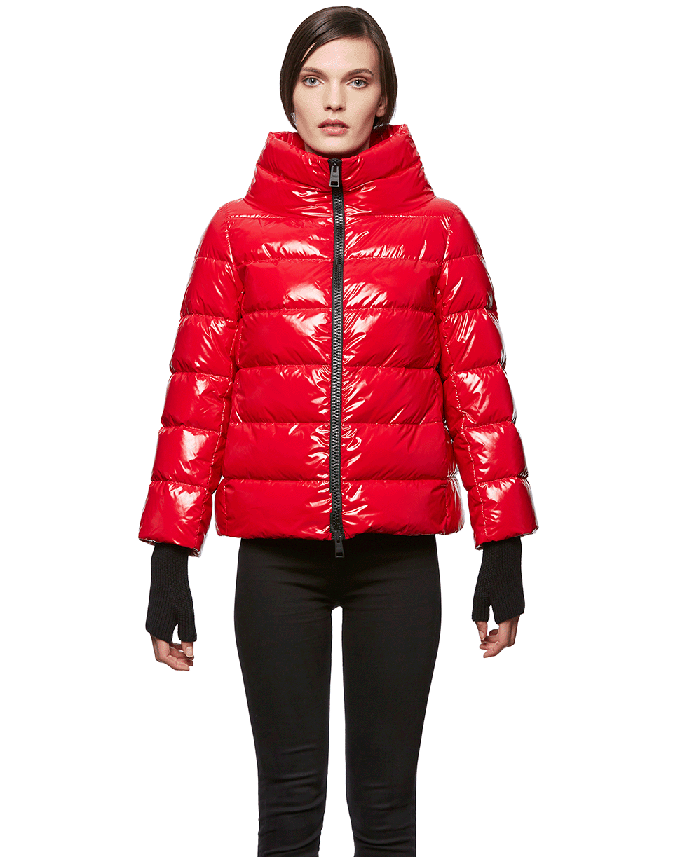 HERNO-Quilt Jacket with Gloves-