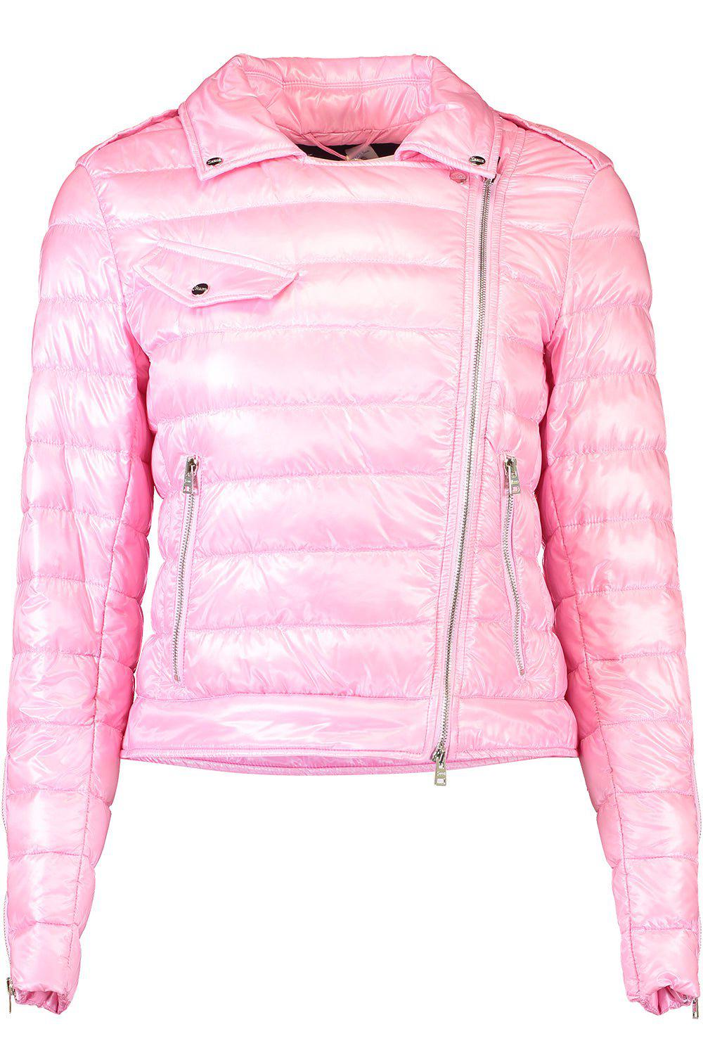 HERNO-Nylon Moto Jacket - Rosa-