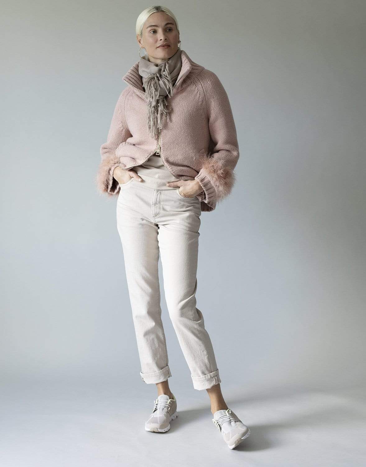 HERNO-Resort Strina Wool Knit Cape-