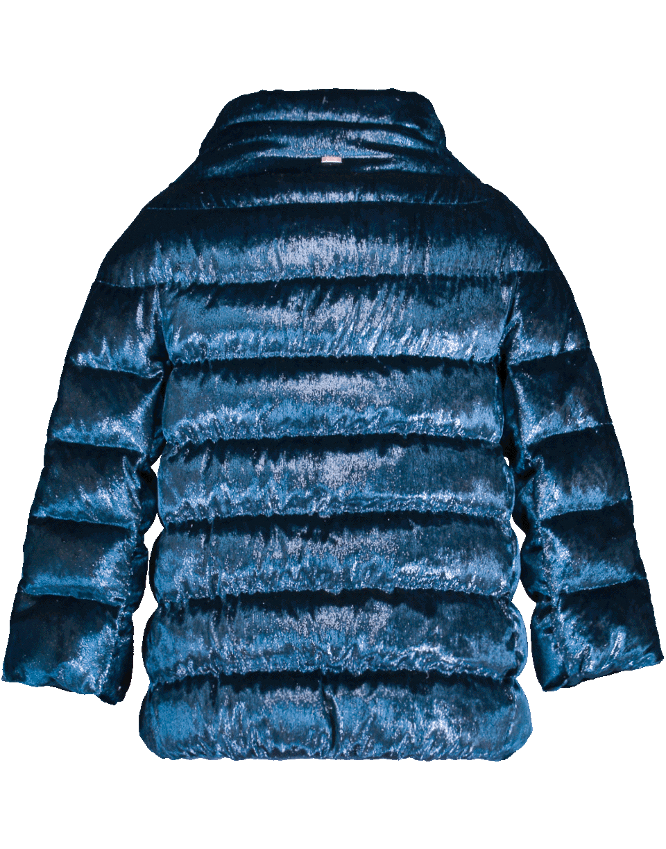 HERNO-Sparkle Velvet Cocoon Jacket-