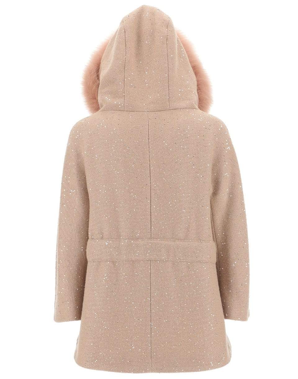 HERNO-Fur Hood Bracelet Sleeve Coat-