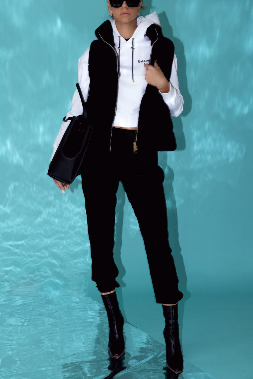 HERNO-Faux Fur Vest-