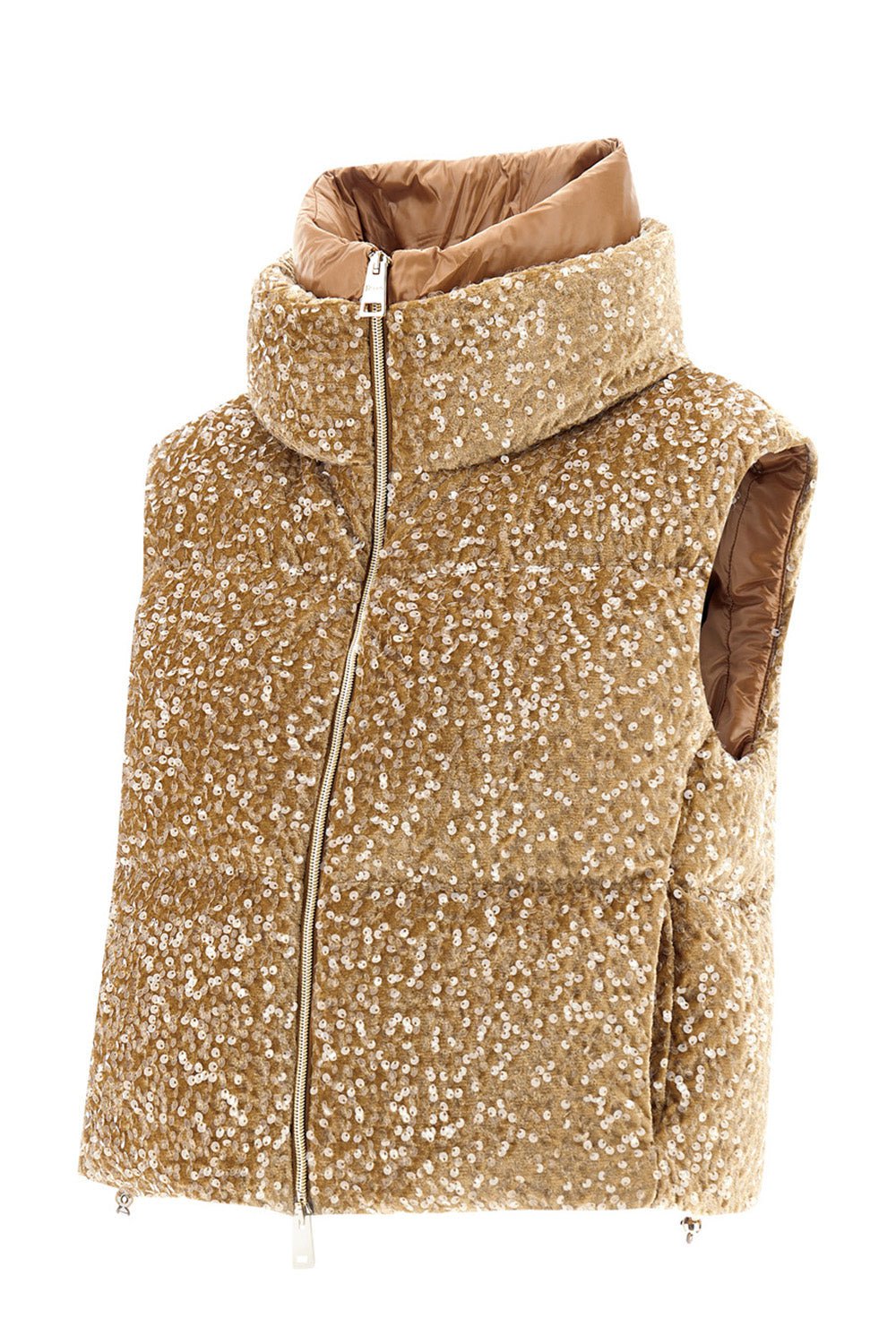 HERNO-Quilted Velvet Vest-