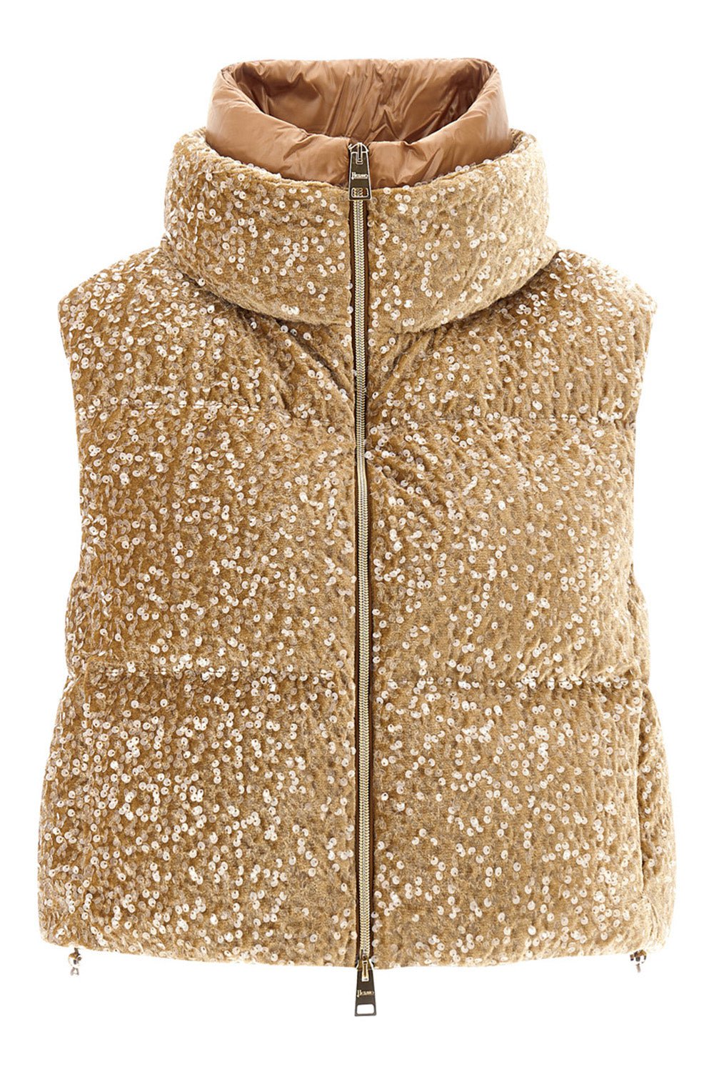 HERNO-Quilted Velvet Vest-