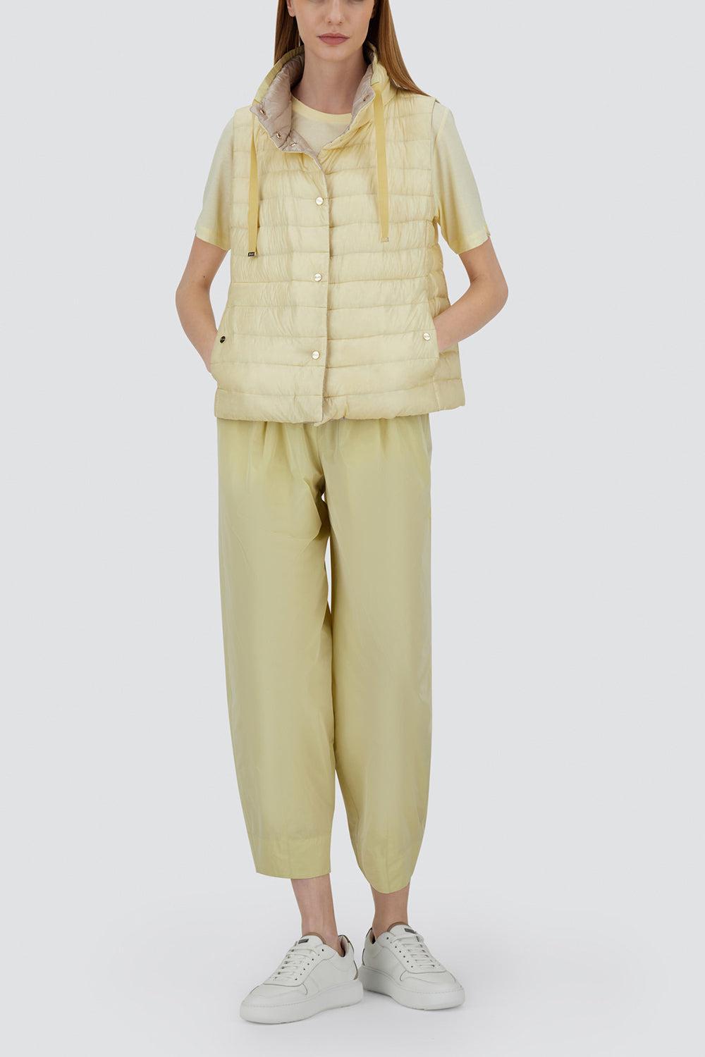 Ultralight Reversible Vest - Lemon Champagne-LEMNCHMP-38-CLOTHINGJACKETVESTS-HERNO