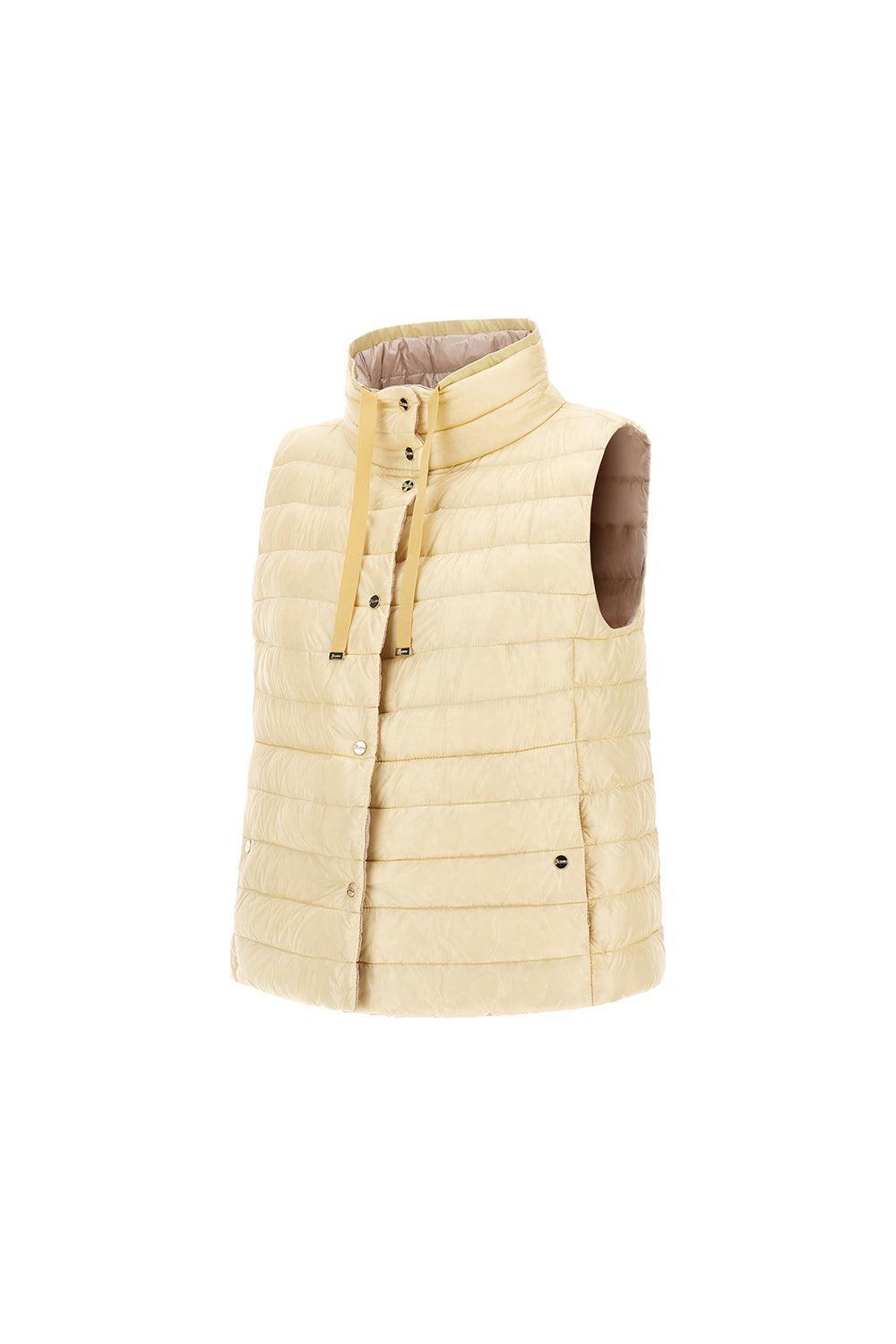 Ultralight Reversible Vest - Lemon Champagne-LEMNCHMP-38-CLOTHINGJACKETVESTS-HERNO