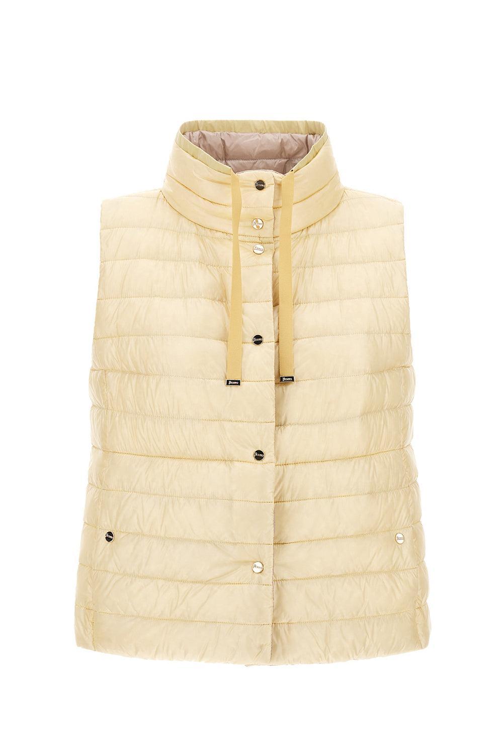 Ultralight Reversible Vest - Lemon Champagne-LEMNCHMP-38-CLOTHINGJACKETVESTS-HERNO