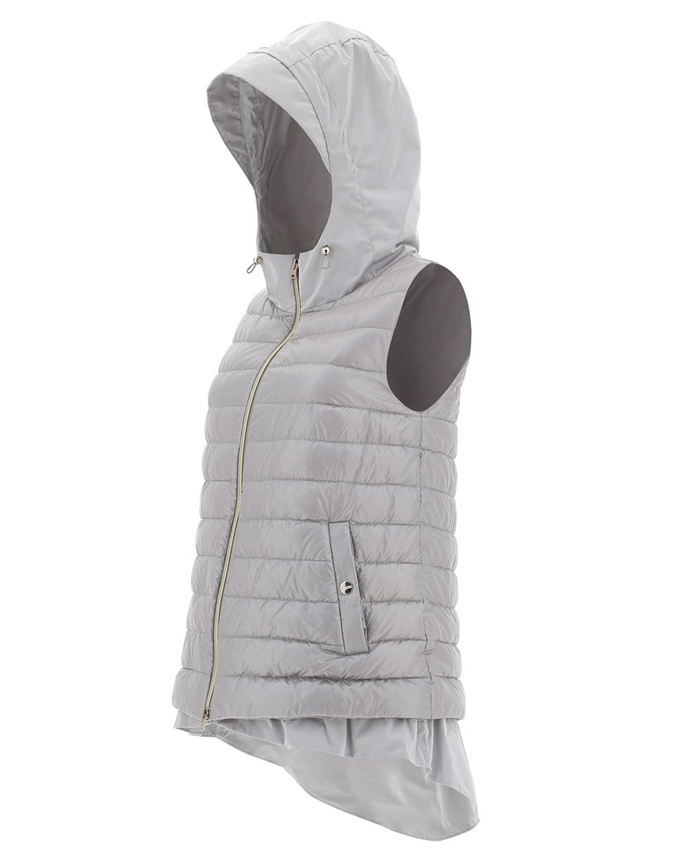 HERNO-Perla Hooded Nylon Gilet Vest-