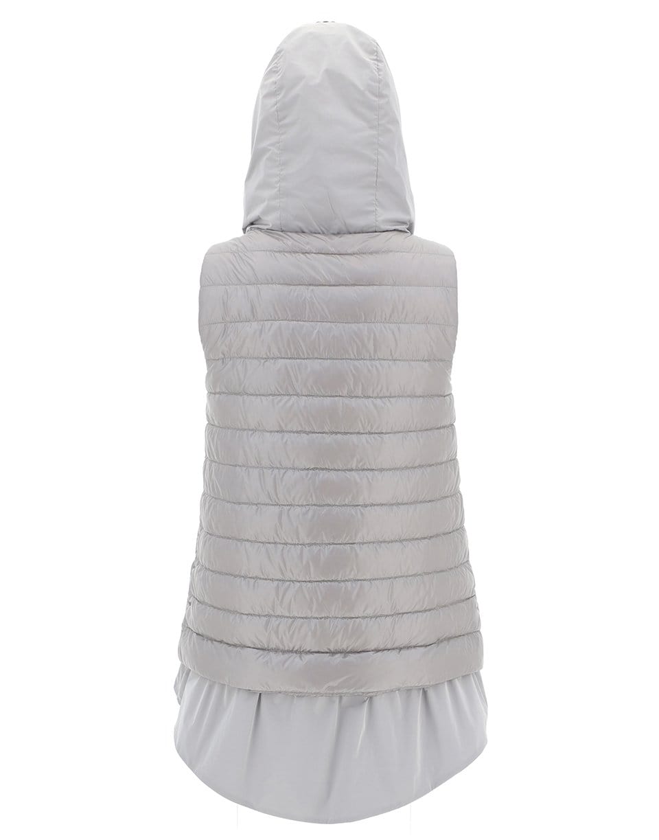 HERNO-Perla Hooded Nylon Gilet Vest-