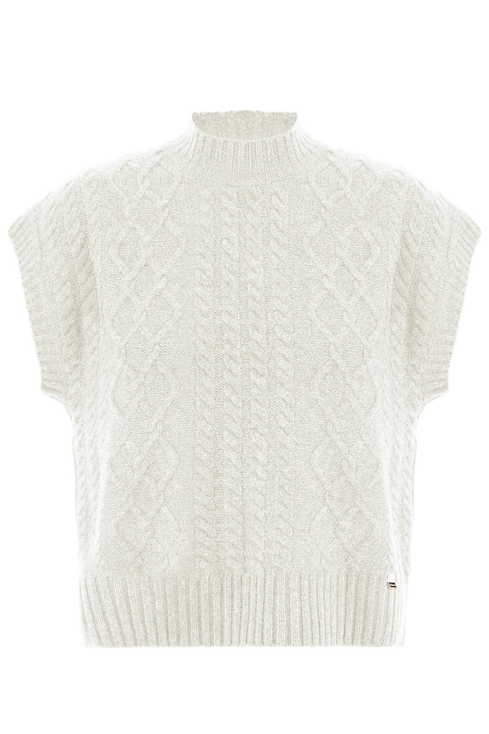 HERNO-Cable Crew Neck Vest-