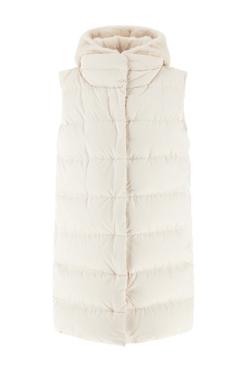 HERNO-Long Hooded Vest-