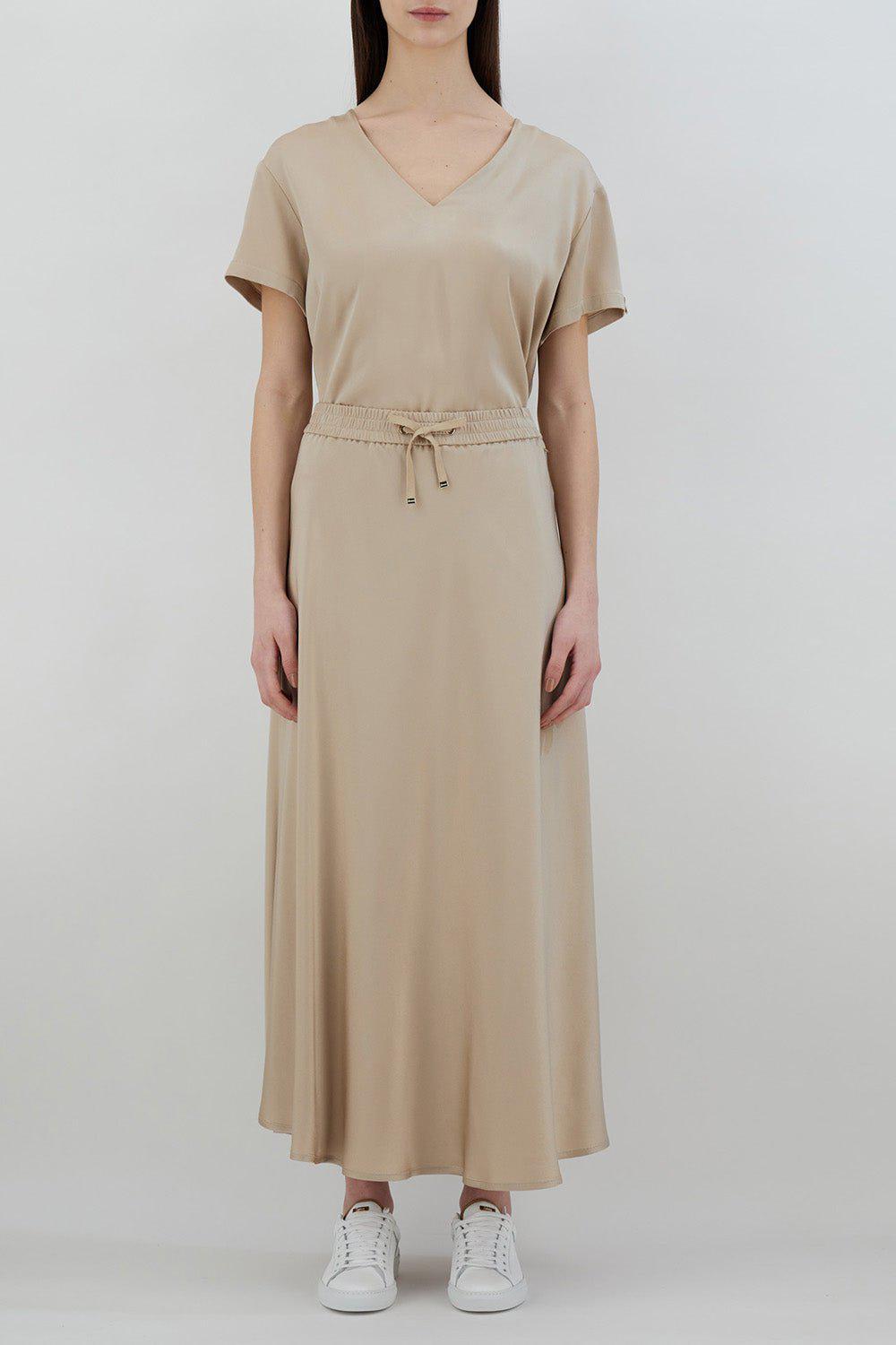 HERNO-Satin Effect Skirt-