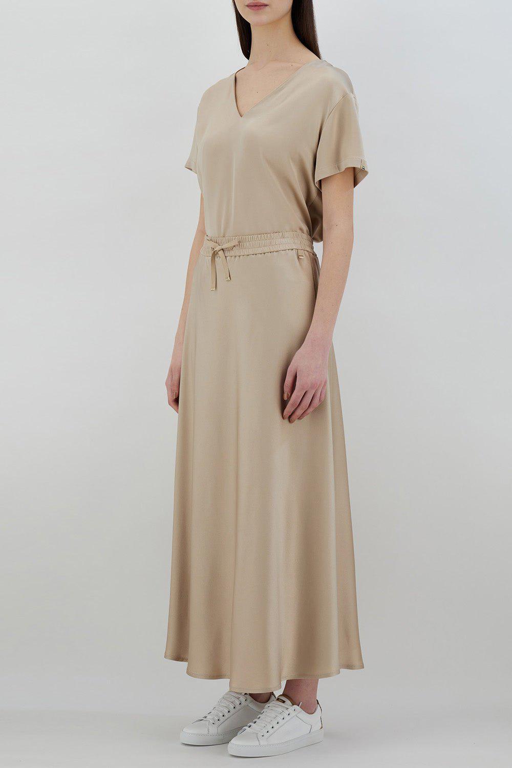 HERNO-Satin Effect Skirt-