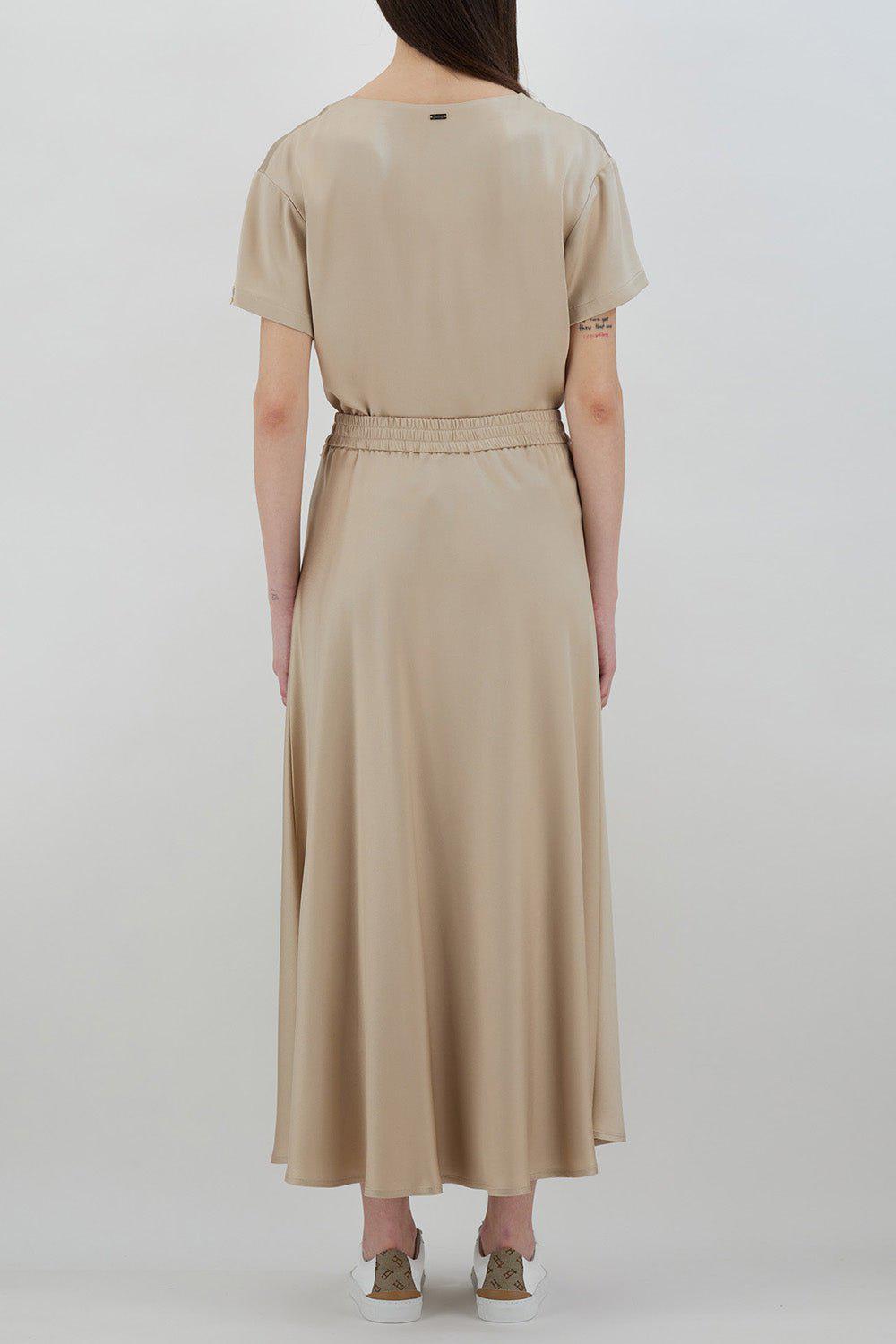 HERNO-Satin Effect Skirt-