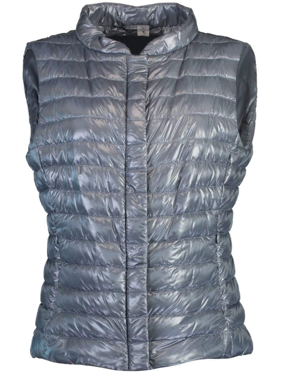 HERNO-Fitted Nylon Ultralight Vest-