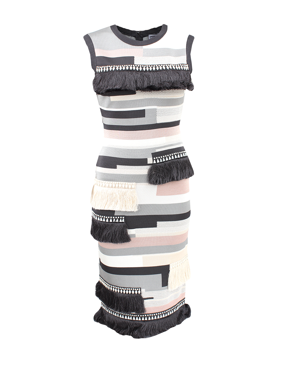 HERVE LEGER-Gianna Fringe Dress-