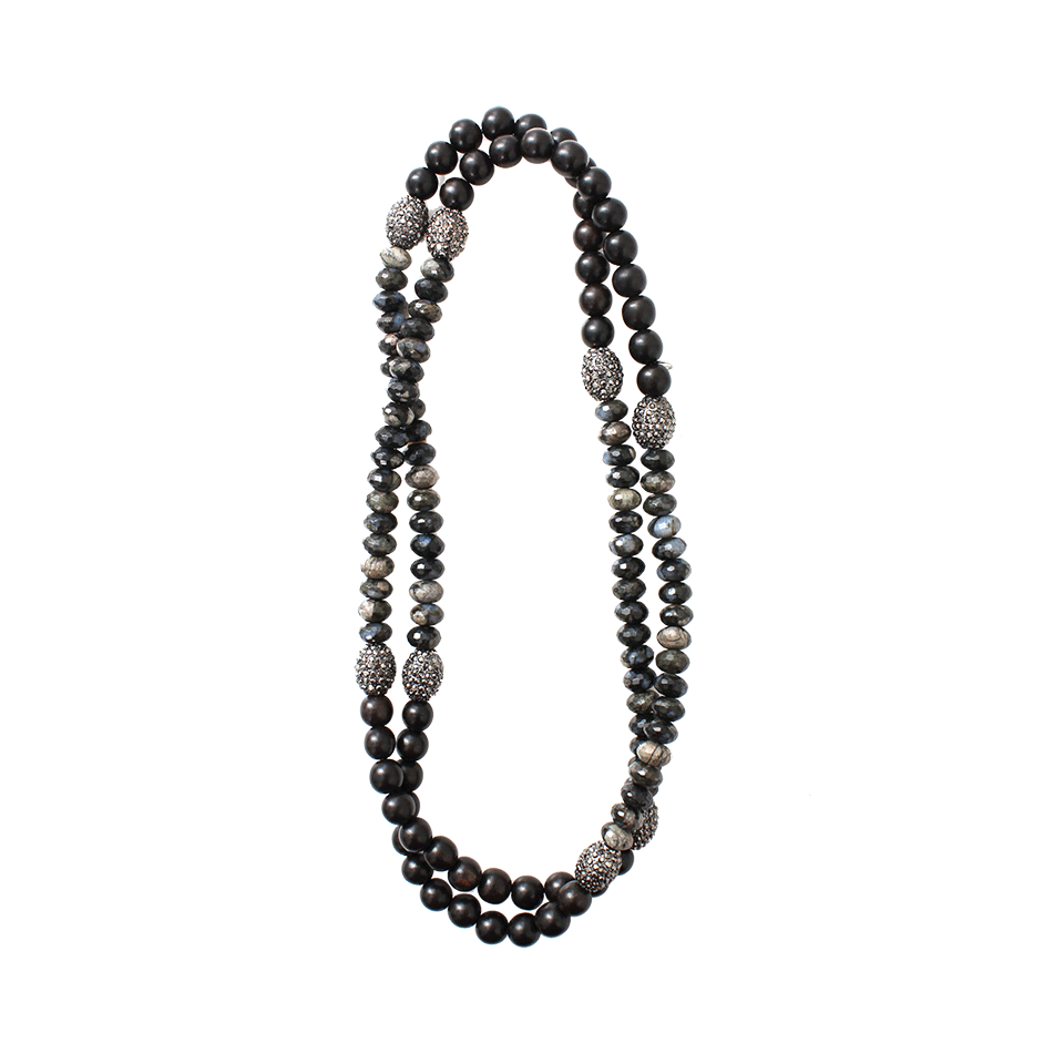 HIPCHIK-Hawk Eye Jasper Necklace-BLACK