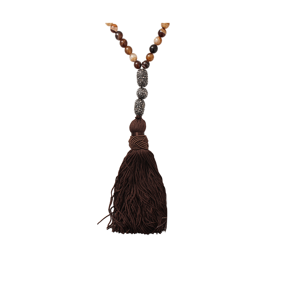 HIPCHIK-Smooth Agate Necklace-BROWN