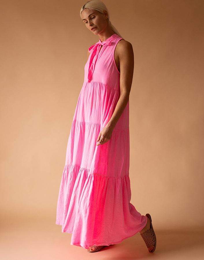 HONORINE-Flamingo Eve Maxi Dress-