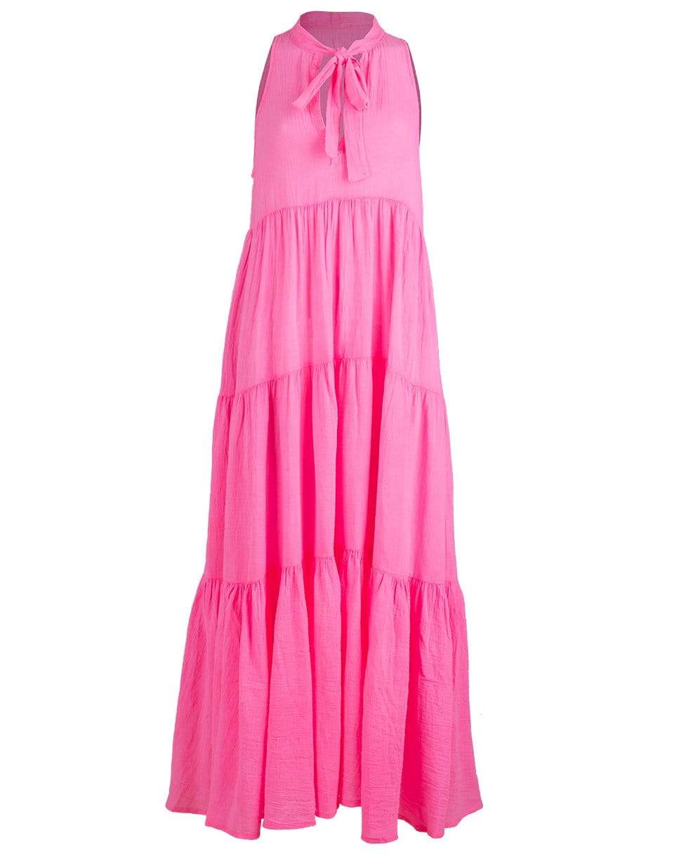HONORINE-Flamingo Eve Maxi Dress-
