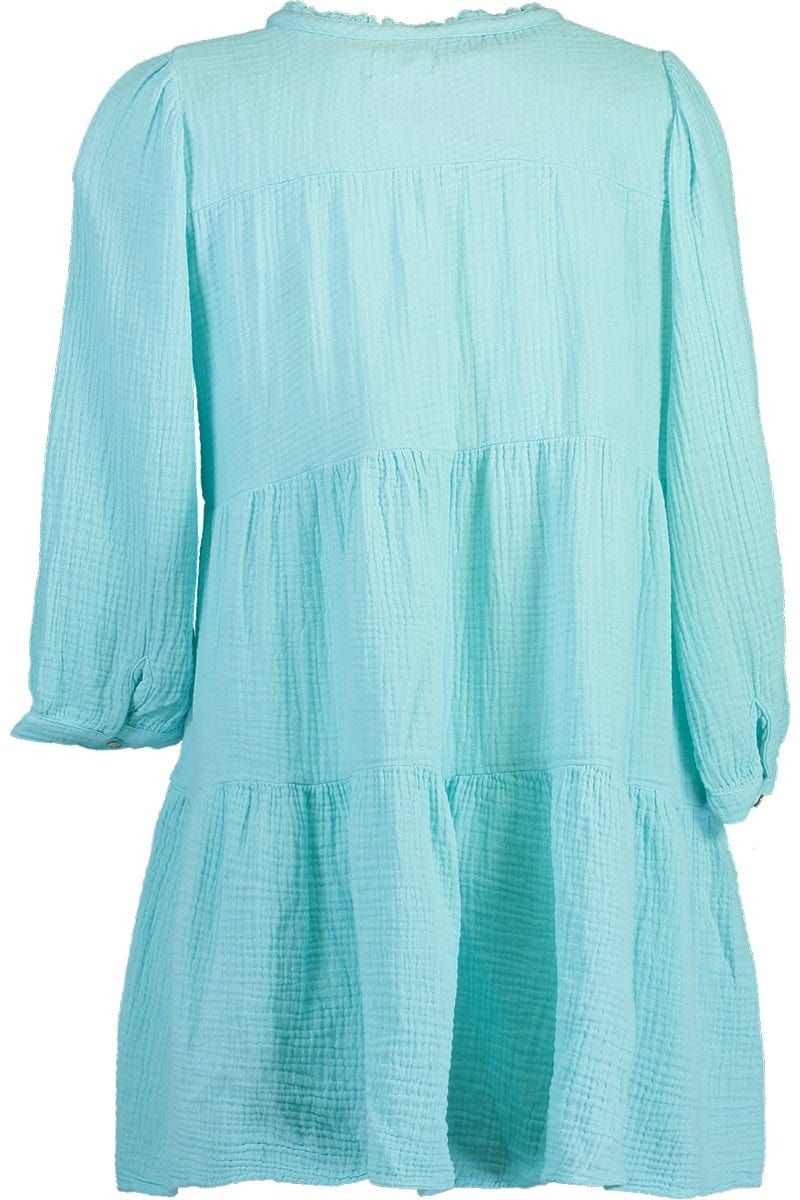 HONORINE-New Short Giselle Dress - Pool-