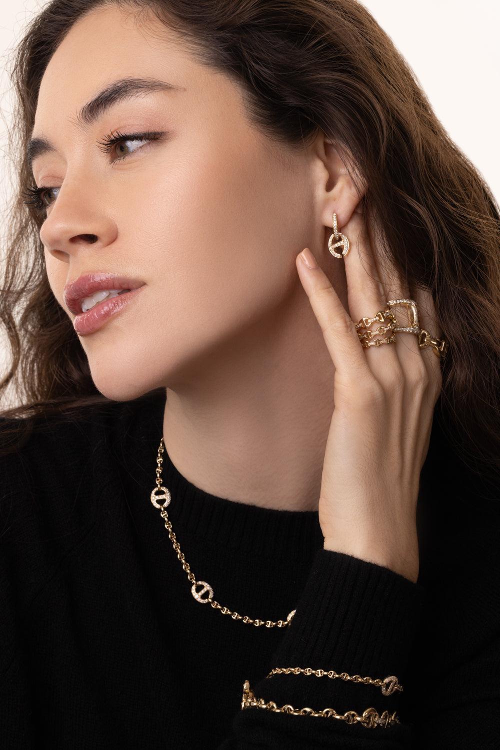 Klaasp Diamond Earrings-YELLOW GOLD-JEWELRYFINE JEWELEARRING-HOORSENBUHS LLC.