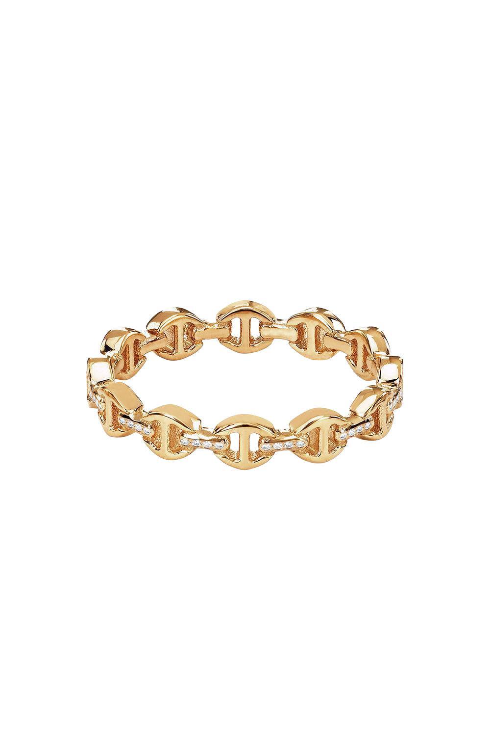 Micro Dame II Diamond Bridge Ring-YELLOW GOLD-6.5-JEWELRYFINE JEWELRING-HOORSENBUHS