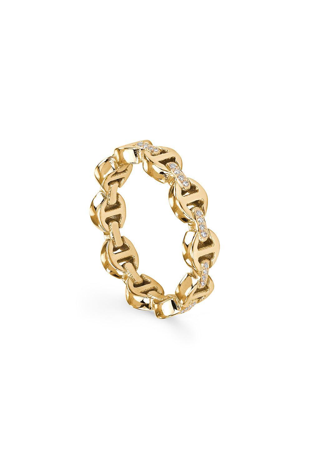 Micro III Diamond Bridge Ring-YELLOW GOLD-7-JEWELRYFINE JEWELRING-HOORSENBUHS LLC.