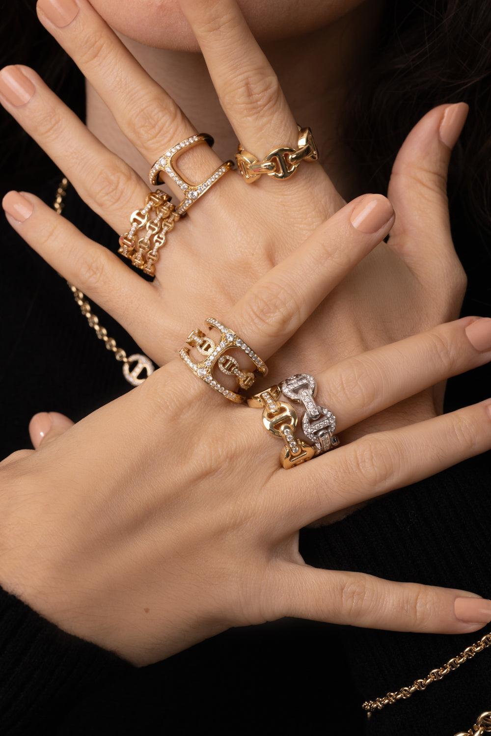Phantom Clique Antiquated Ring-YELLOW GOLD-8-JEWELRYFINE JEWELRING-HOORSENBUHS LLC.