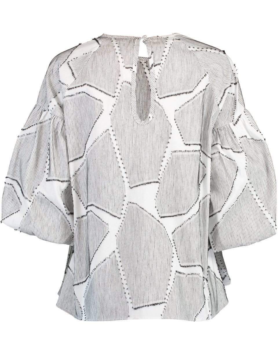 HUNTER BELL-Black & White Flow Top-