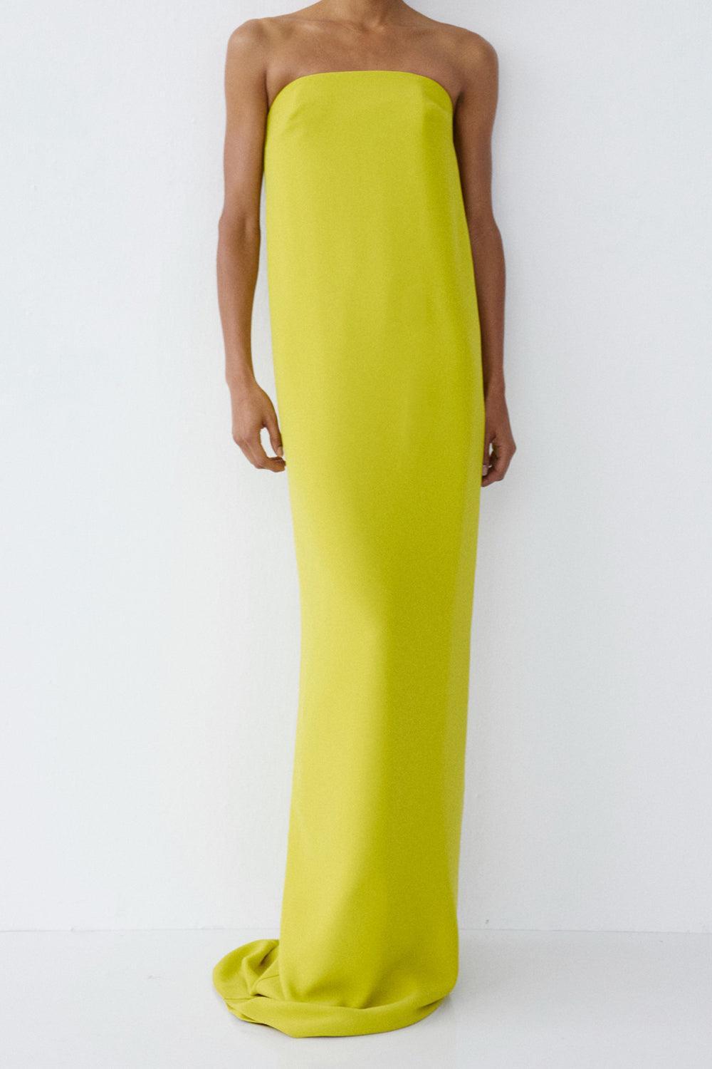 Coast Maxi Dress-YELLOW-36-CLOTHINGDRESSGOWN-ILKYAZ OZEL