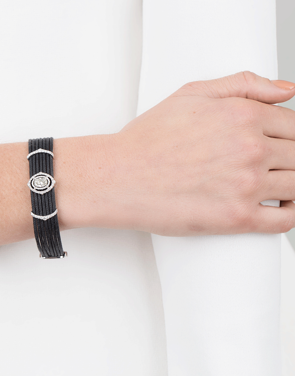 INBAR-Diamond Motif Bracelet-WHITE GOLD