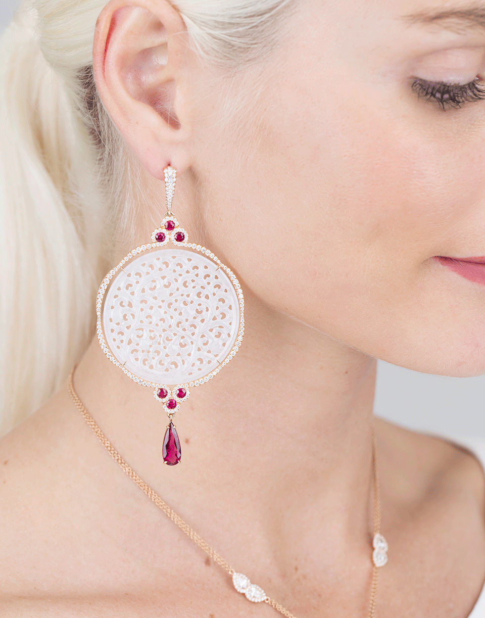 INBAR-Drop Earrings-ROSE GOLD