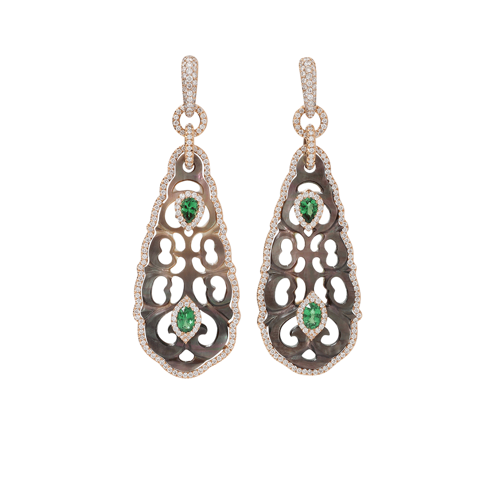 INBAR-Mother Of Pearl Earrings-ROSE GOLD