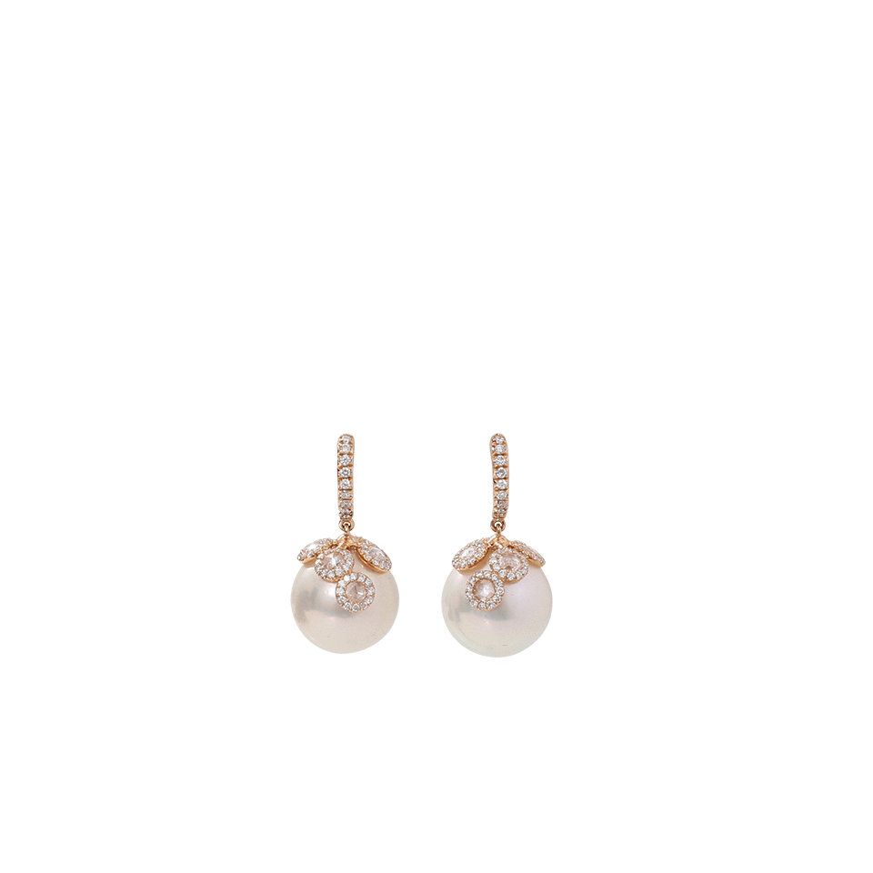 INBAR-Peal Drop Earrings-ROSE GOLD