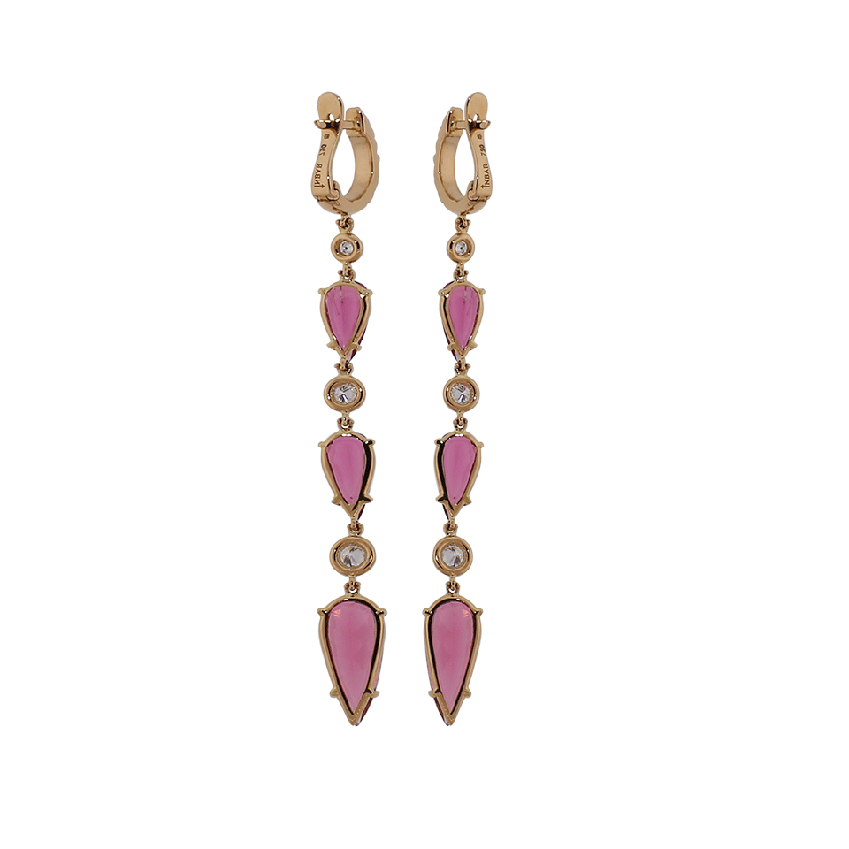 INBAR-Pink Tourmaline Earrings-ROSE GOLD