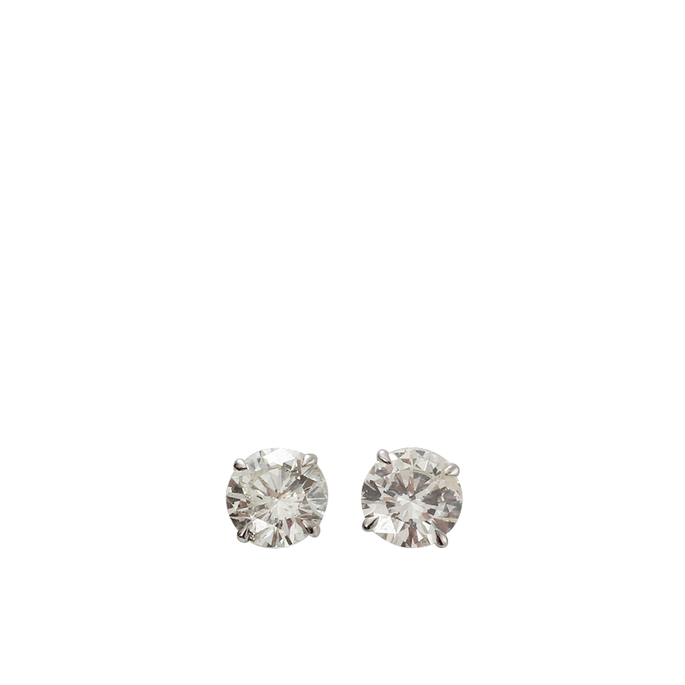 INBAR-Brilliant Diamond Studs-WHITE GOLD