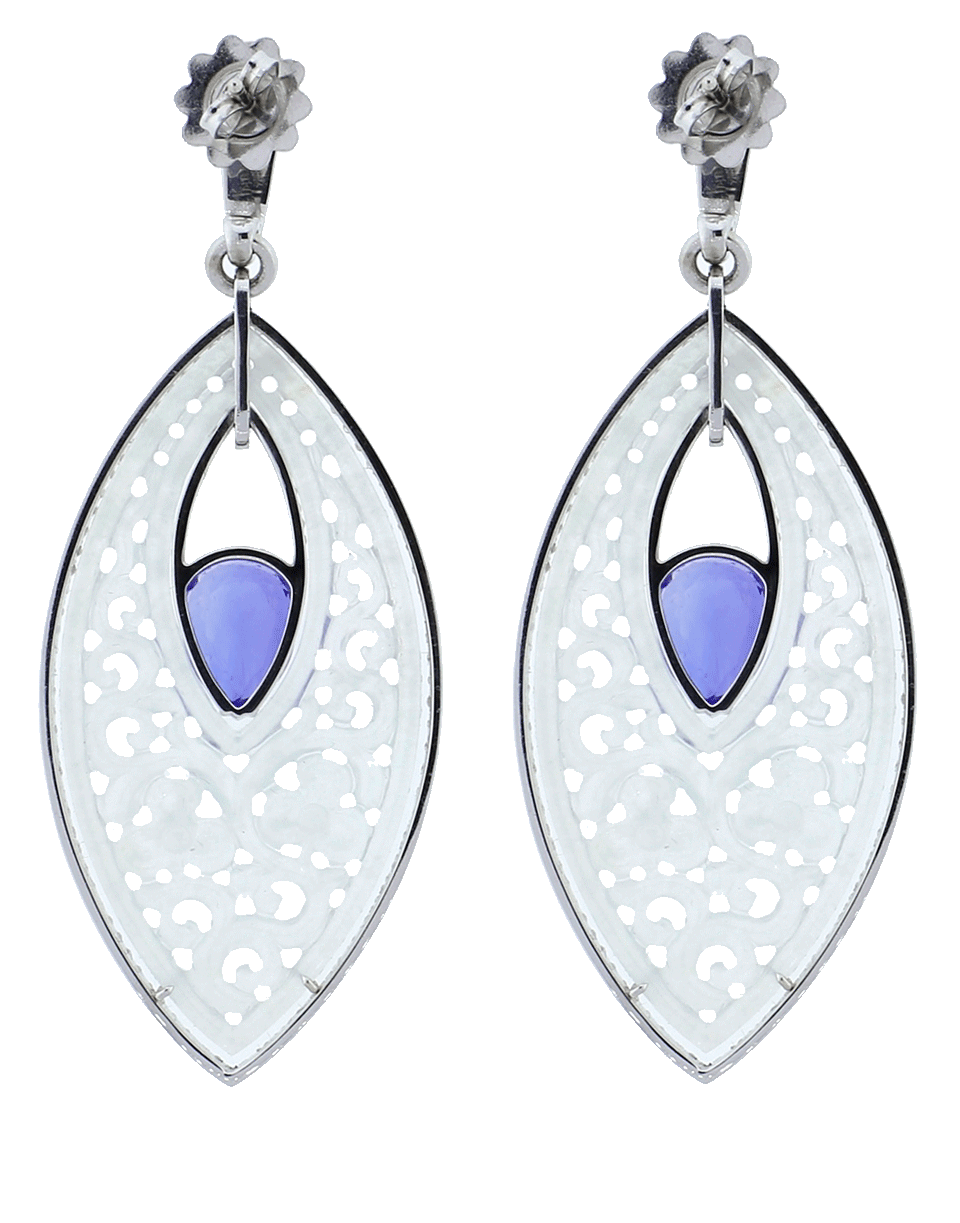 INBAR-Carved Earrings-WHITE GOLD